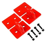 Aymzbd 2 Pieces Tractor Bucket Grab Hook Sturdy 3/8 for Loader Tractor Bucket Truck Red